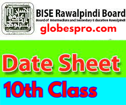 10th Class Date Sheet 2024 BISE Rawalpindi Board