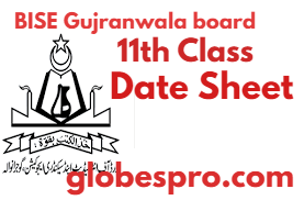 11th Class 1st Year Date Sheet 2024 BISE Gujranwala Board